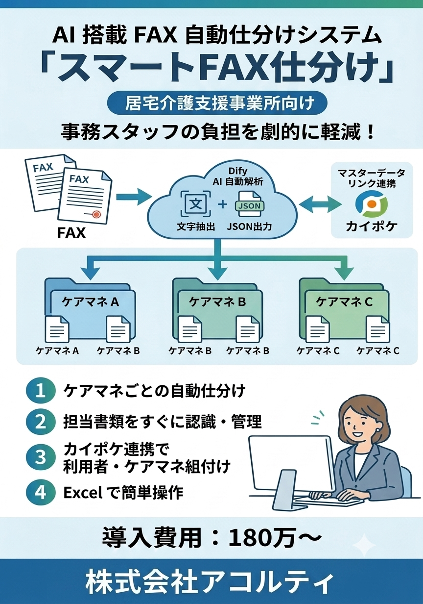 スマートFAX仕分け チラシ